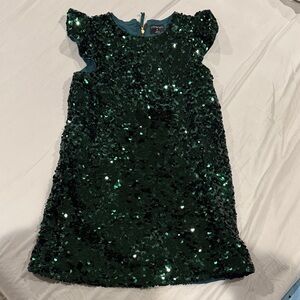 Crewcuts Emerald Sequin Kids Dress